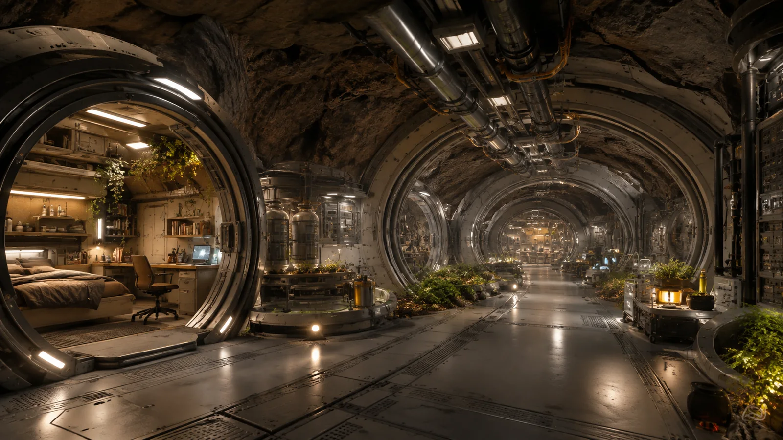 Protected tunnels give the city interior continuity while creating new challenges of safety, maintenance and expansion.