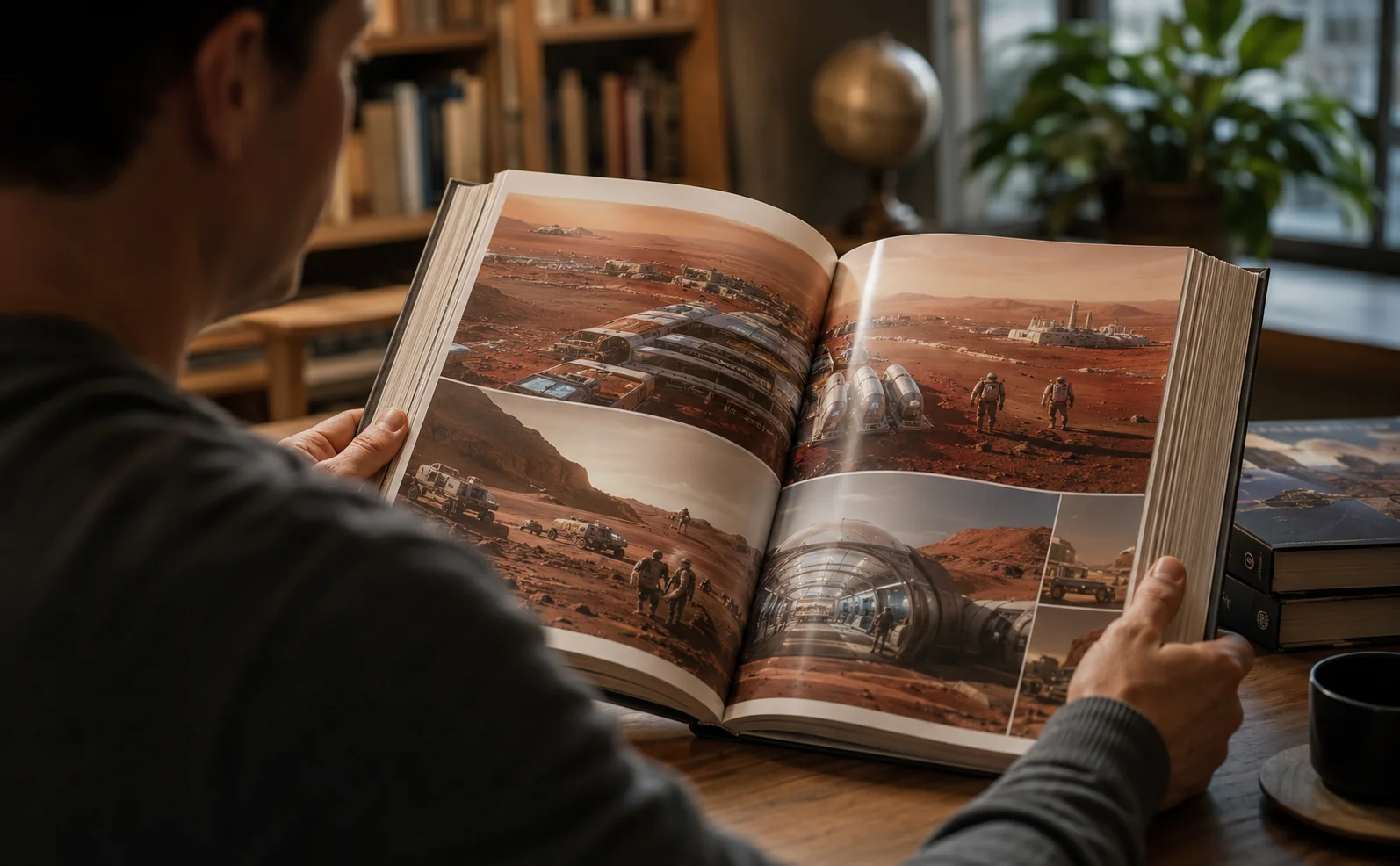 Le livre visuel transforme les scènes du récit en objets, lieux et situations que le lecteur peut observer dans leur ensemble, sans remplacer son imagination.
