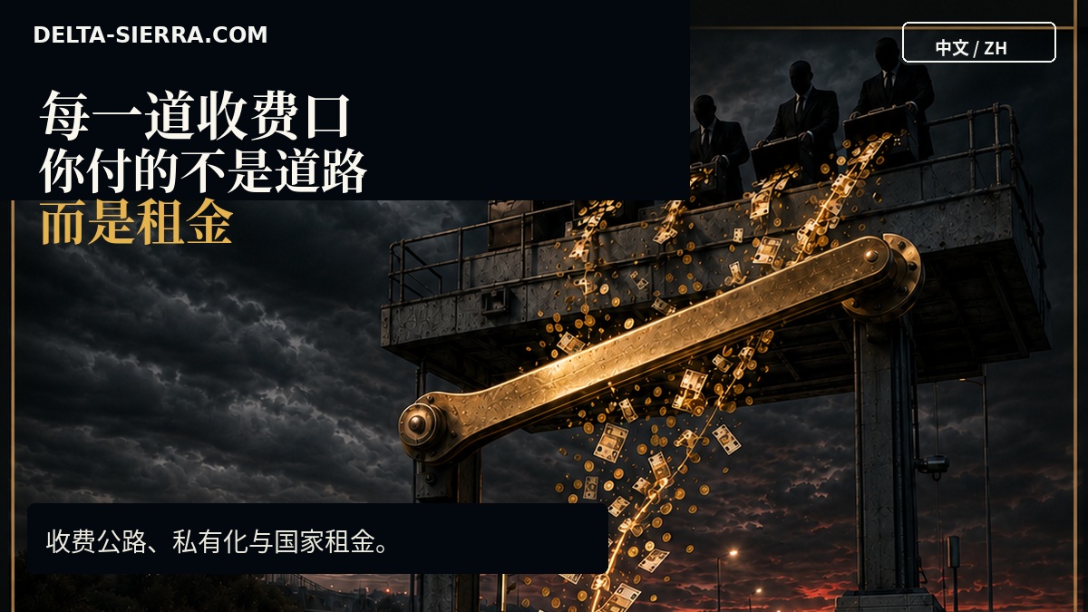 每一次过路费，你支付的不是道路，而是一种租金。