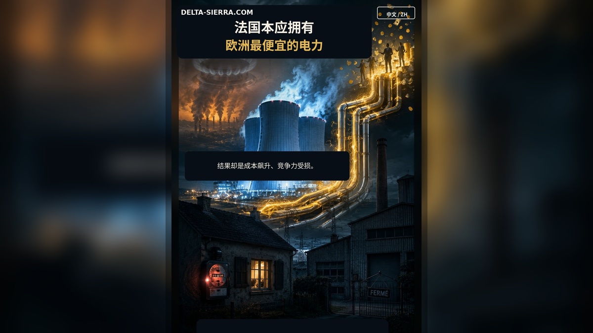 法国生产欧洲最便宜的电力，但法国人却支付得越来越贵。