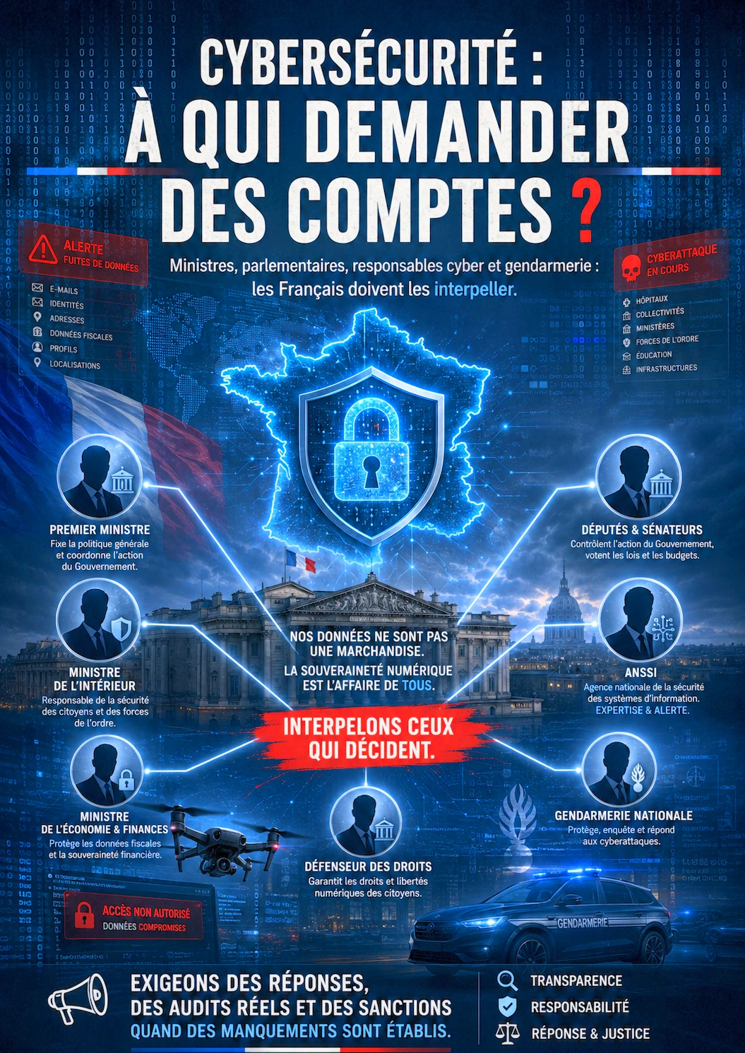 Cybersécurité : à qui demander des comptes ? — chaîne de responsabilité autour de la sécurité numérique de l’État