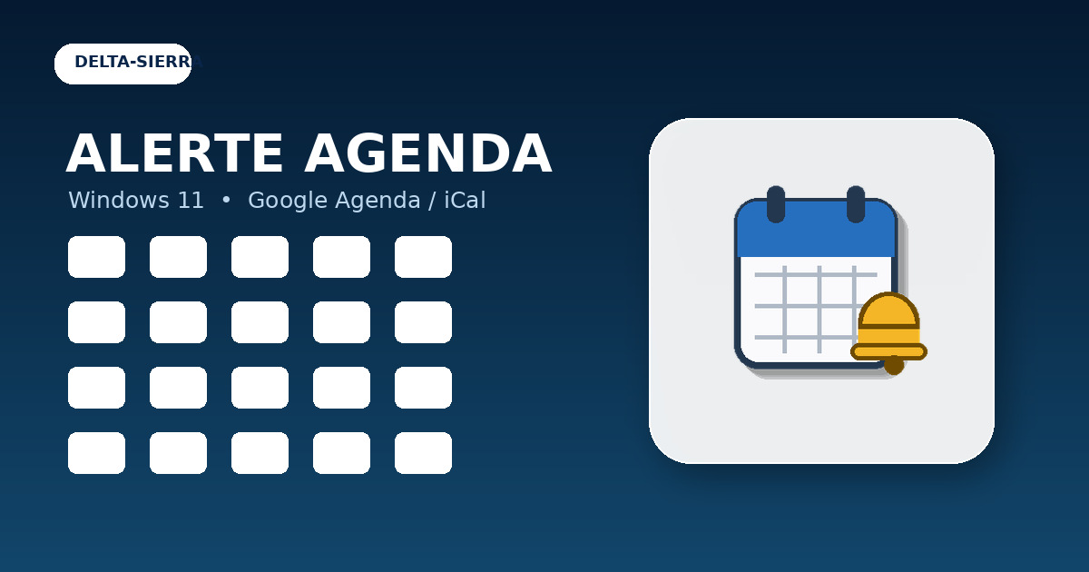 Alerta de Agenda — Google Calendar y alertas a pantalla completa
