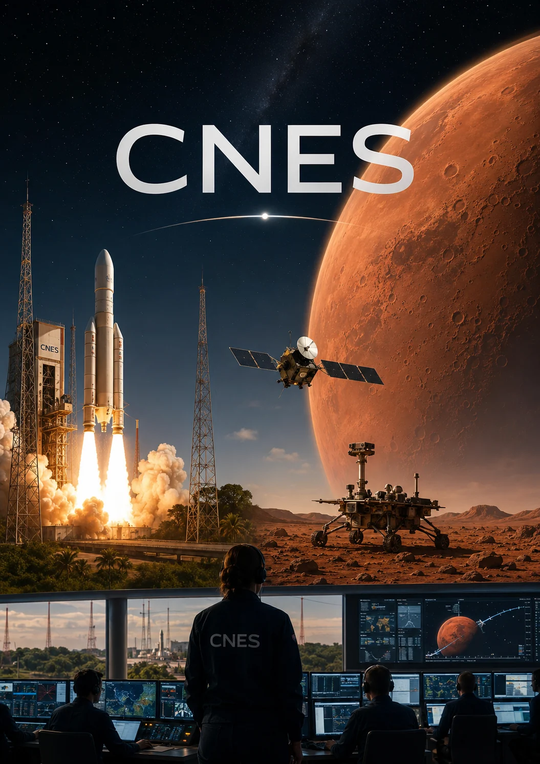 Illustration consacrée au CNES