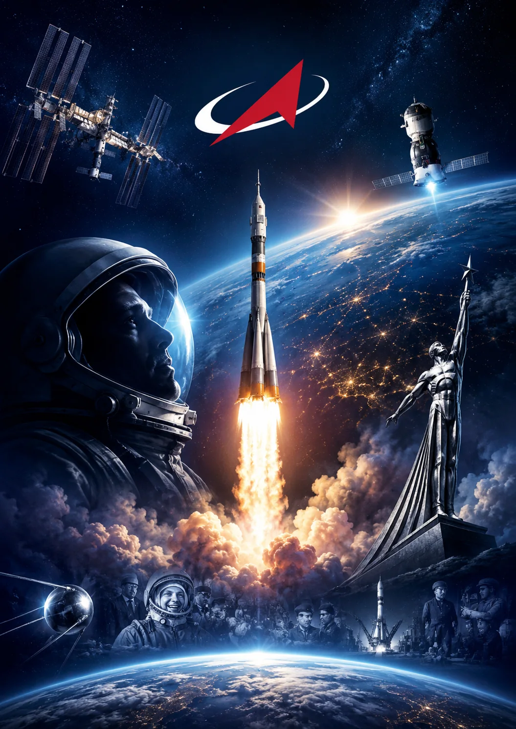 Illustration consacrée à Roscosmos