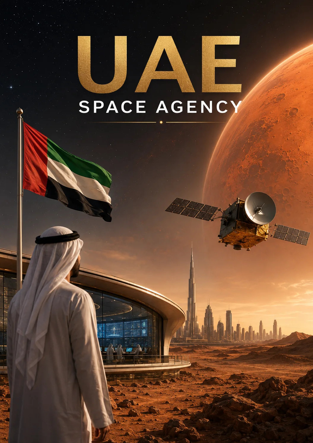 Illustration of the Emirati space program