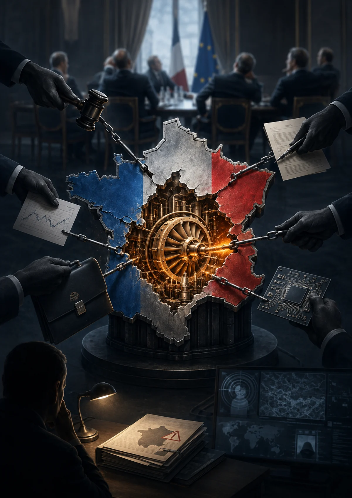 Représentation institutionnelle de la France confrontée aux risques numériques, à la responsabilité et à la traçabilité des décisions publiques