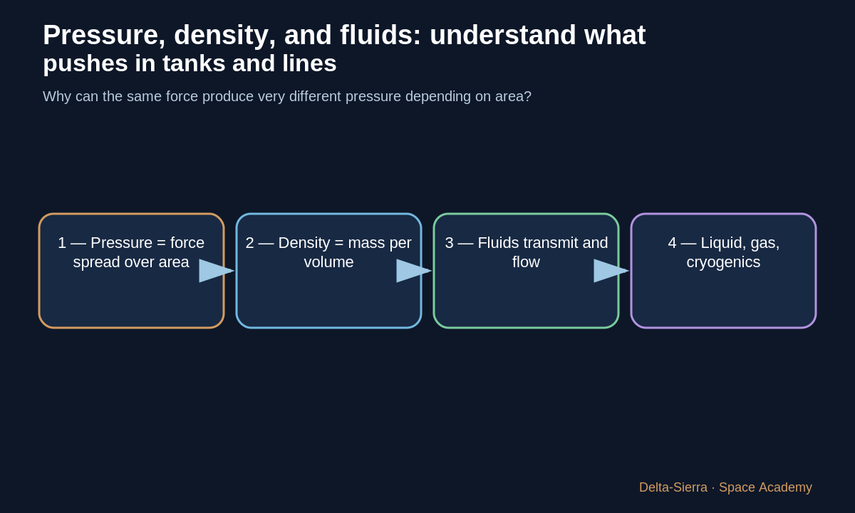 Teaching diagram 1: 1 — Pressure = force spread over area