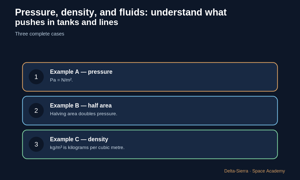 Three numerical examples in the course