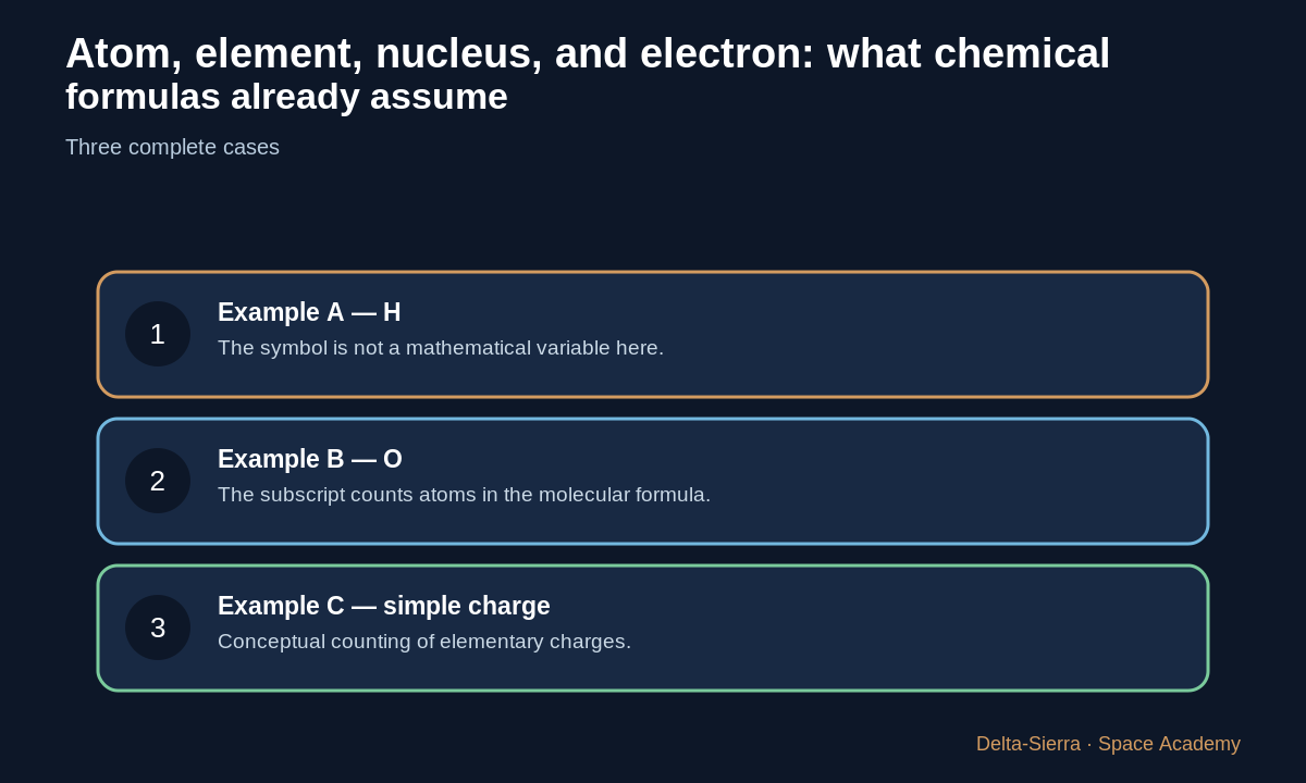 Three numerical examples in the course