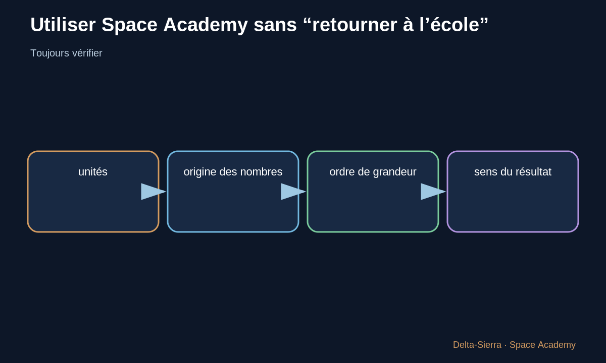 Schéma pédagogique 4: 4 — La question qui doit devenir automatique
