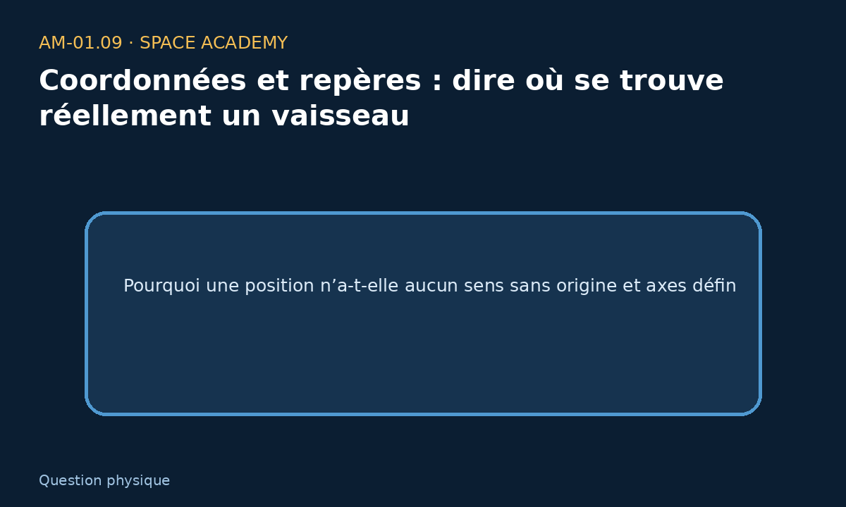 Repère cartésien avec origine et axes