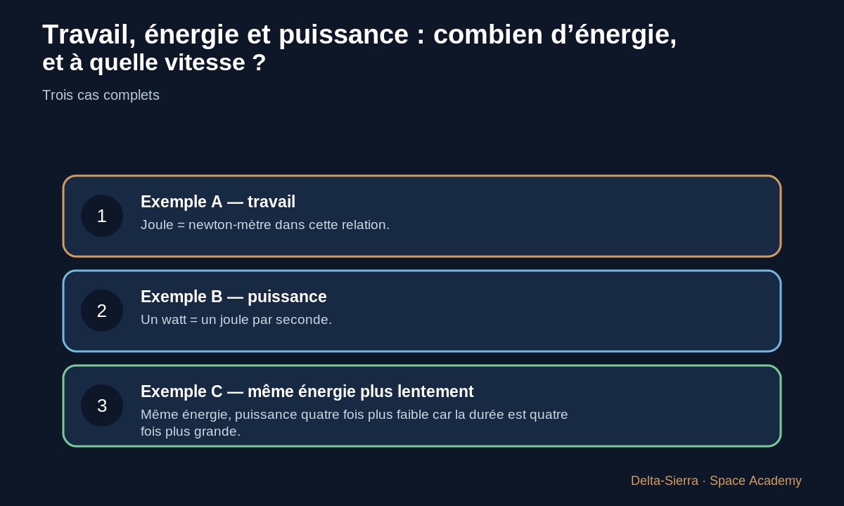 Treuil, rover et pompe : travail, énergie et puissance dans une base martienne.