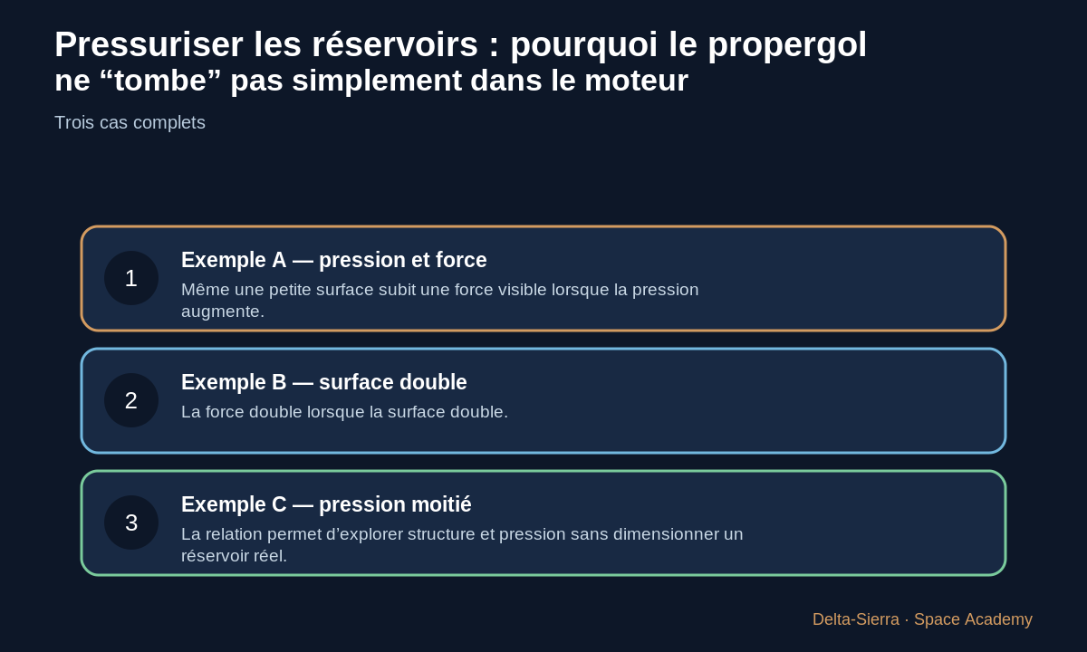 Trois exemples chiffrés du cours