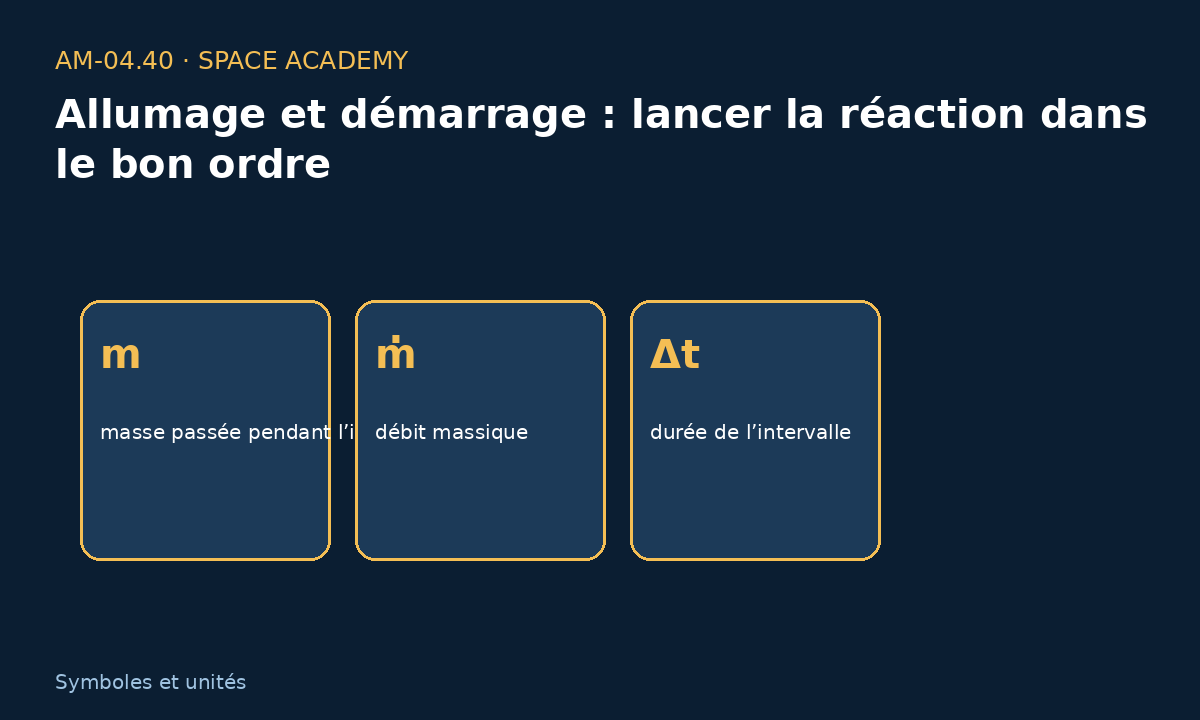 Schéma pédagogique 2 : 2 — Comment lire les symboles et les unités — Allumage et démarrage : lancer la réaction dans le bon ordre
