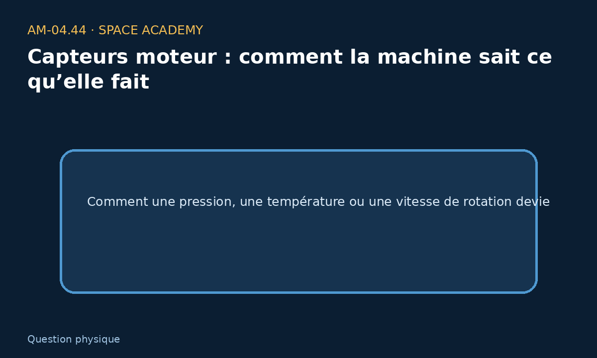 Schéma pédagogique 1 : 1 — La question physique — Capteurs moteur : comment la machine sait ce qu’elle fait